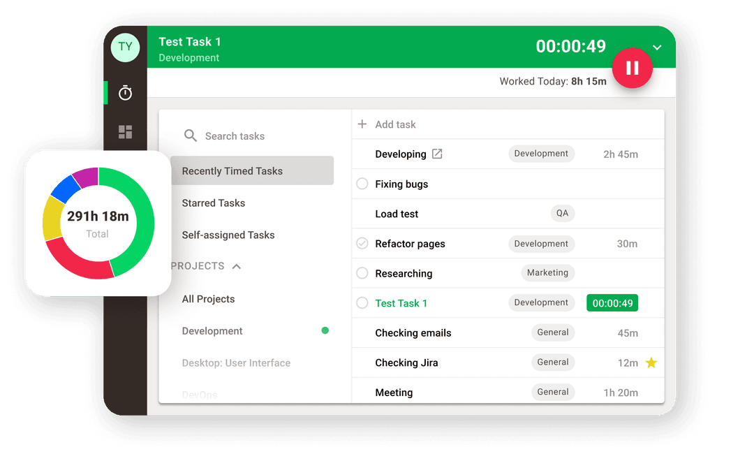 Time Doctor for monitoring productivity and detailed time tracking
