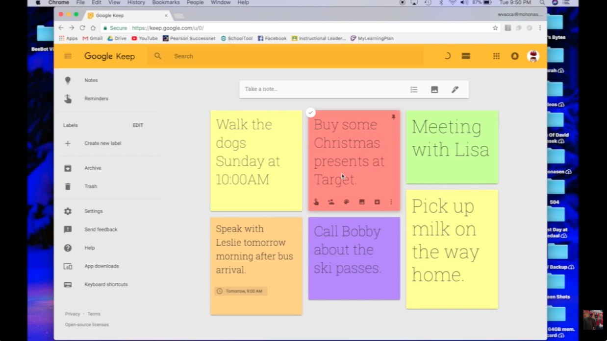 Google Keep: Simple note-taking app for quick and easy organization