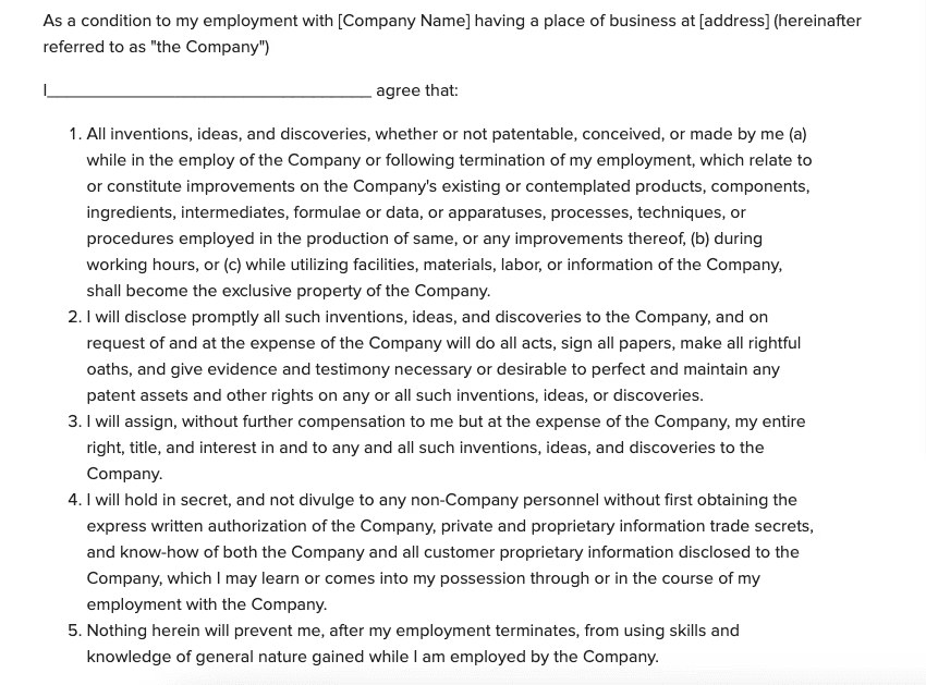 SHRM NDA templates