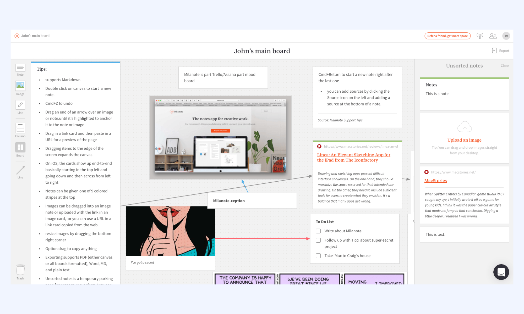 Milanote: Best visual note board app for Mac