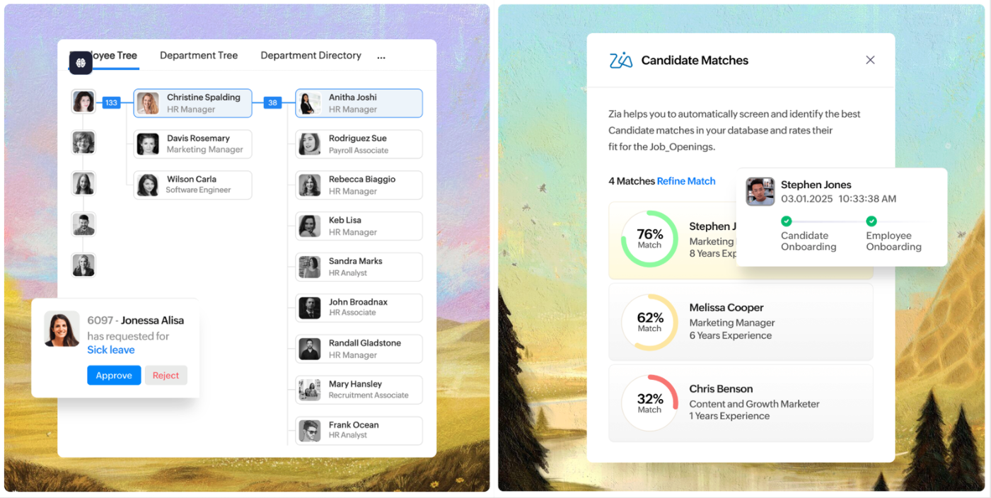 Zoho People — best for workflow customization