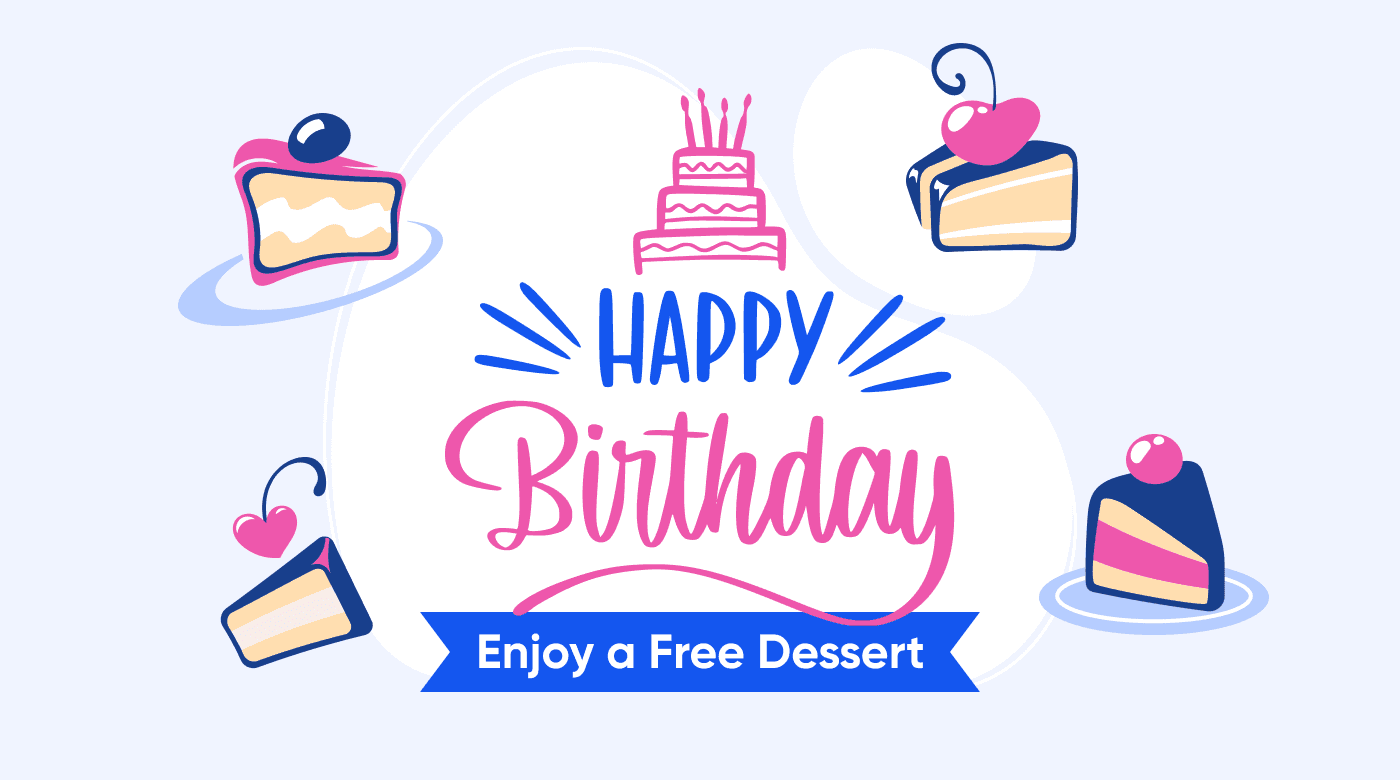 Restaurant birthday specials promotion