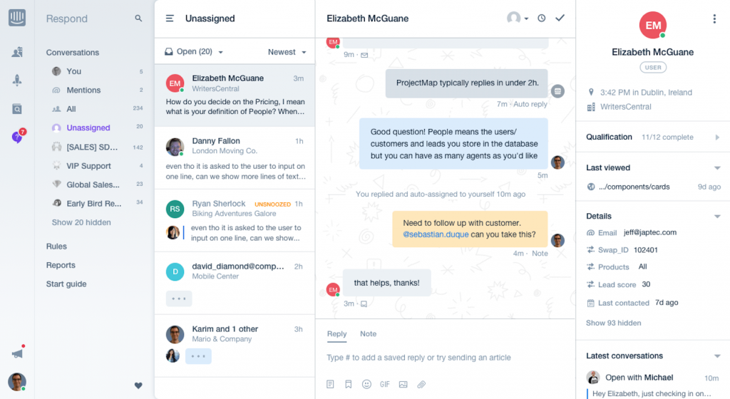 Intercom interface