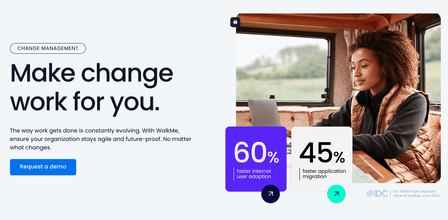 WalkMe for user insights and adoption simulations