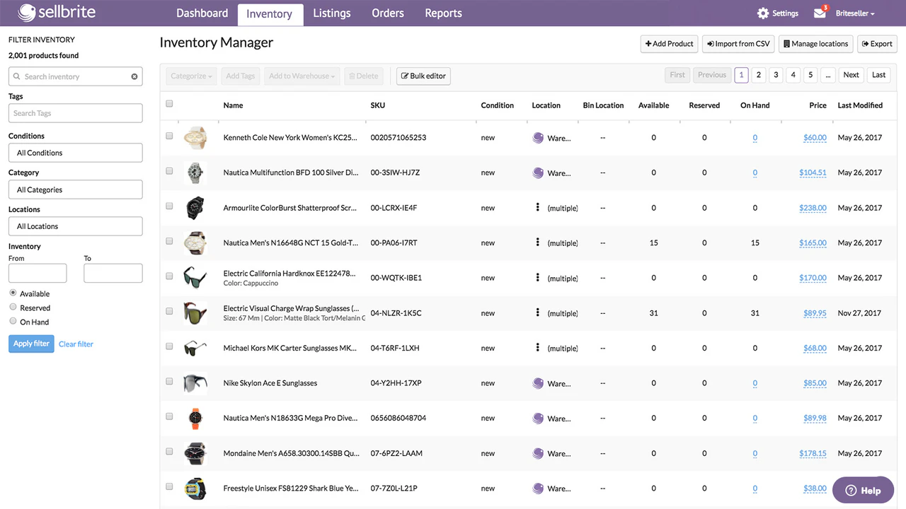 Sellbrite is a marketplace, an ecommerce order management system