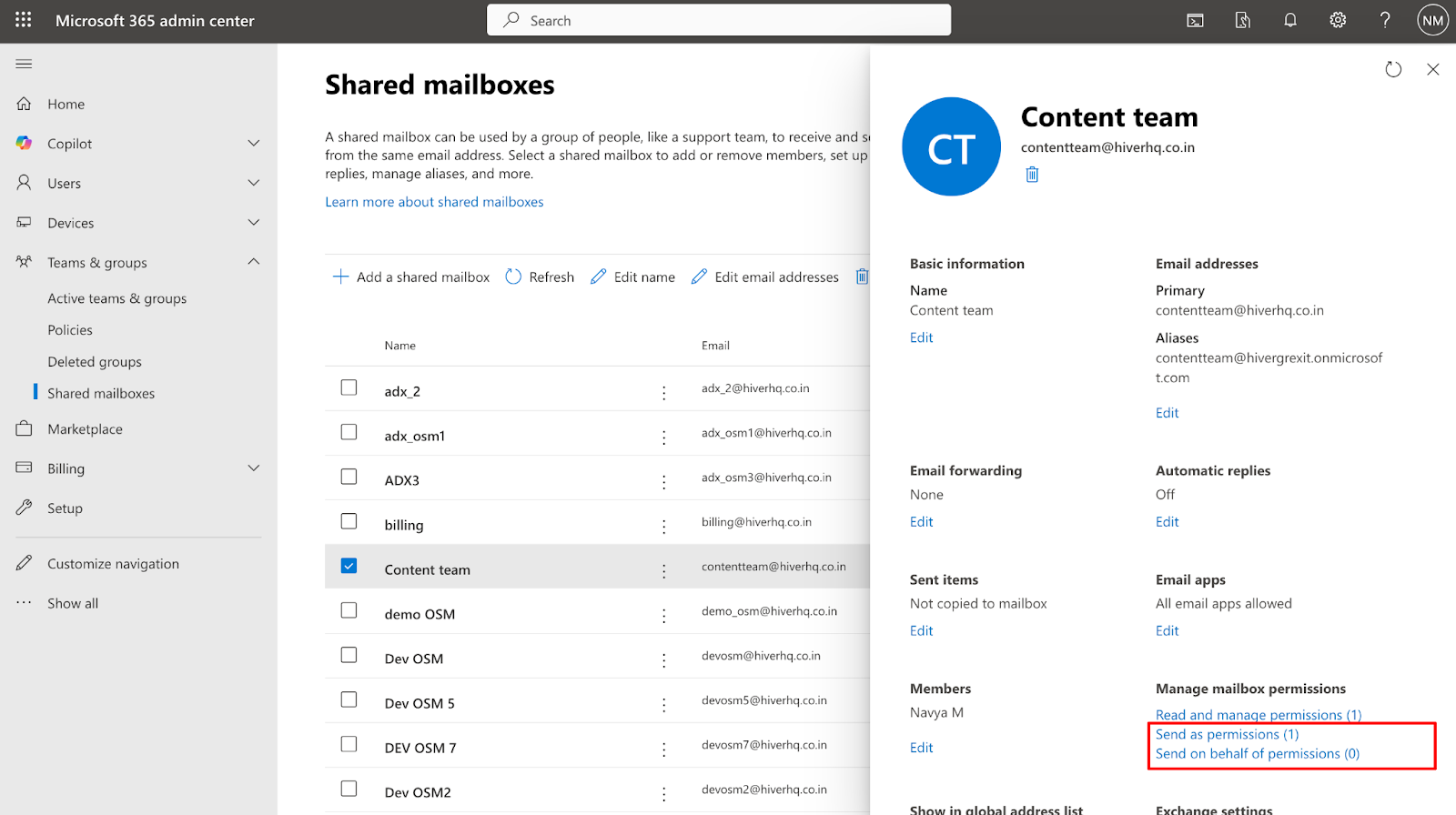 Outlook Shared Mailbox for Microsoft 365 teams