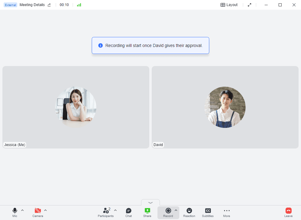use lark to record meetings