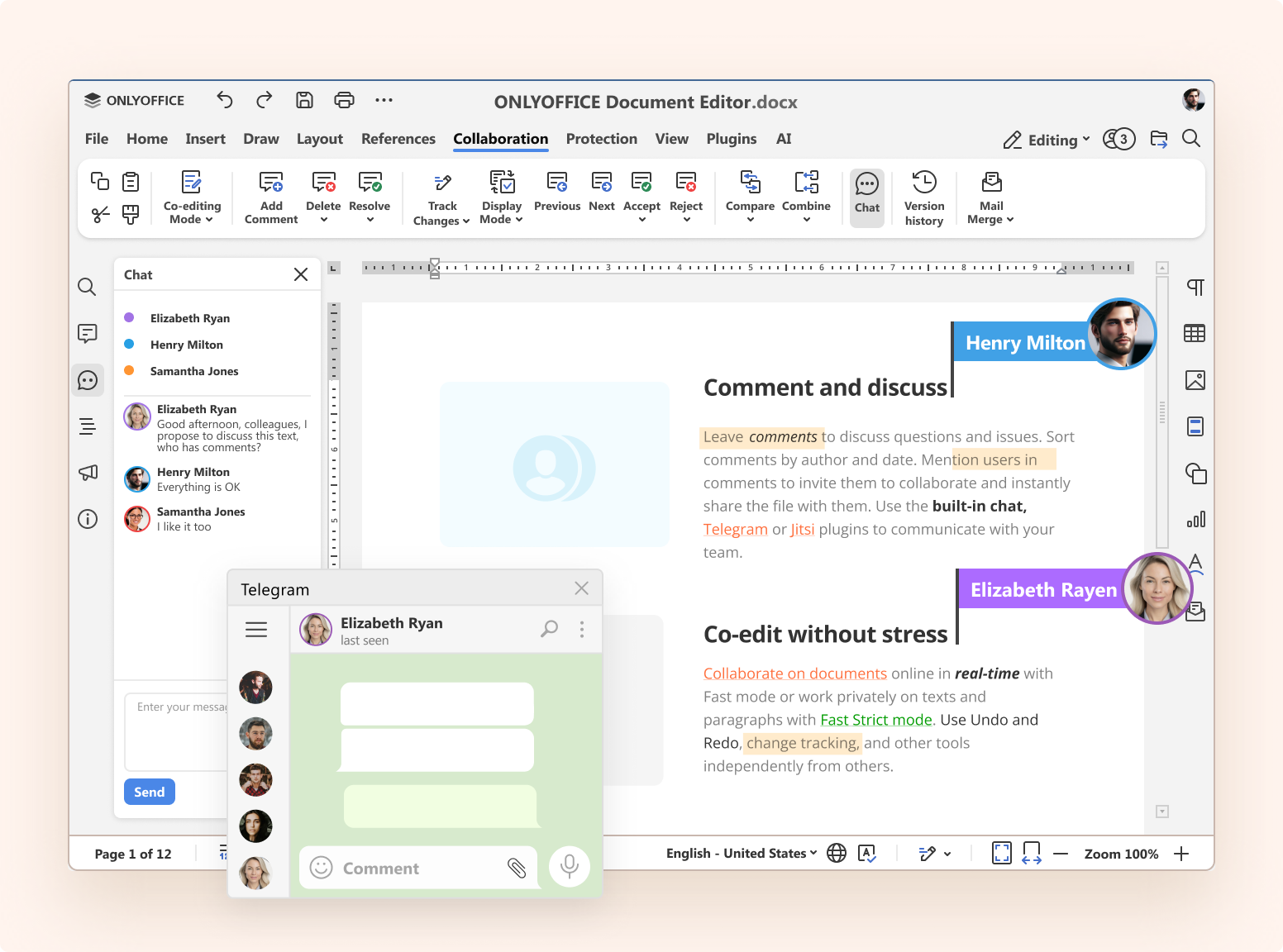 OnlyOffice document editor