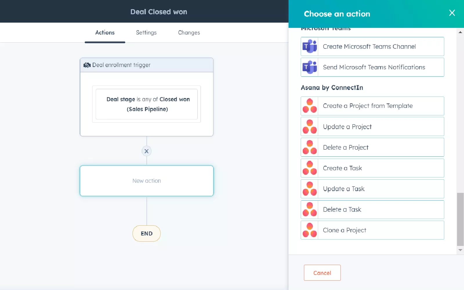 Business automation in Asana