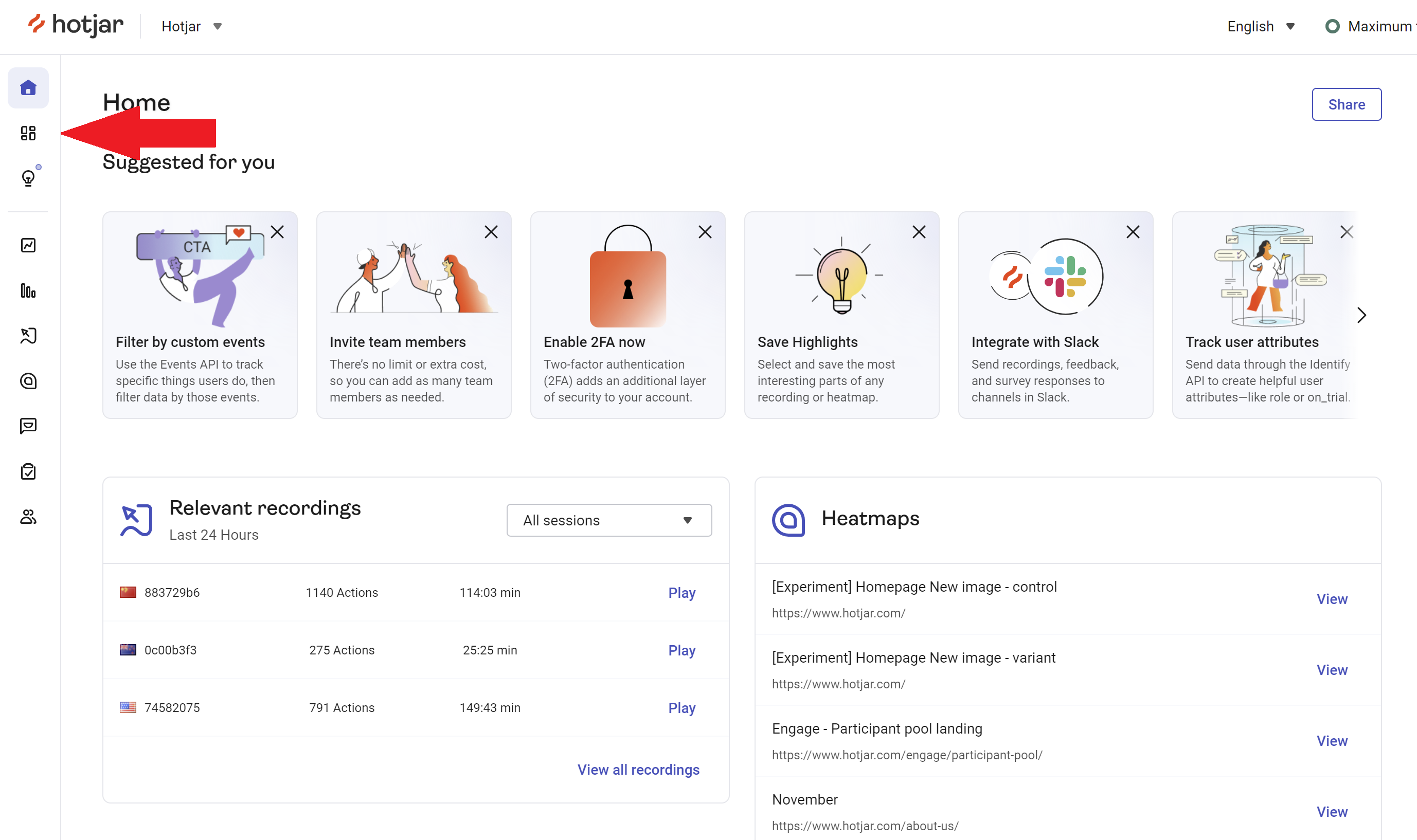Hotjar for inbound marketing on understanding user behavior