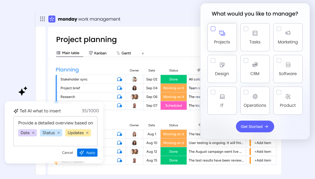 Monday.com as a design collaboration tool