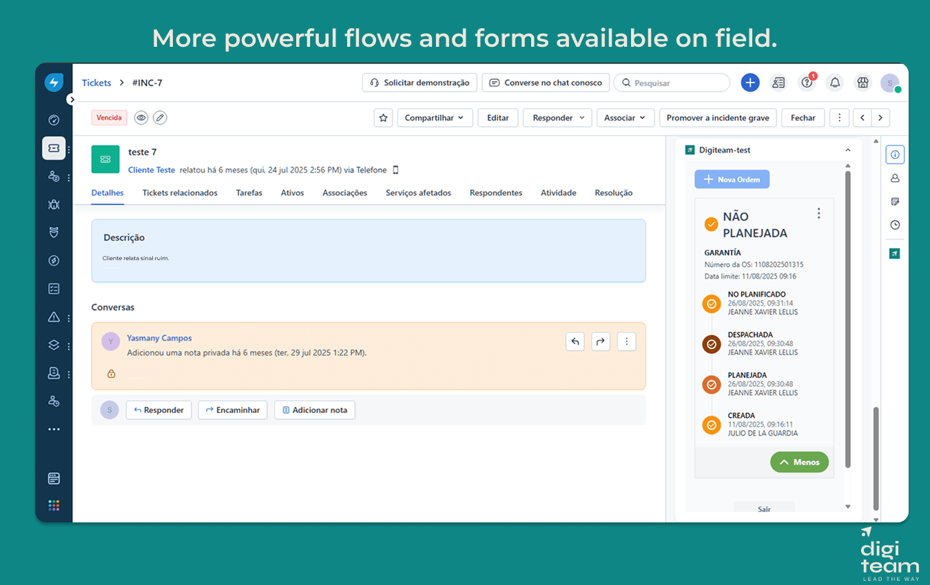 Omnichannel FSM with customer support integration