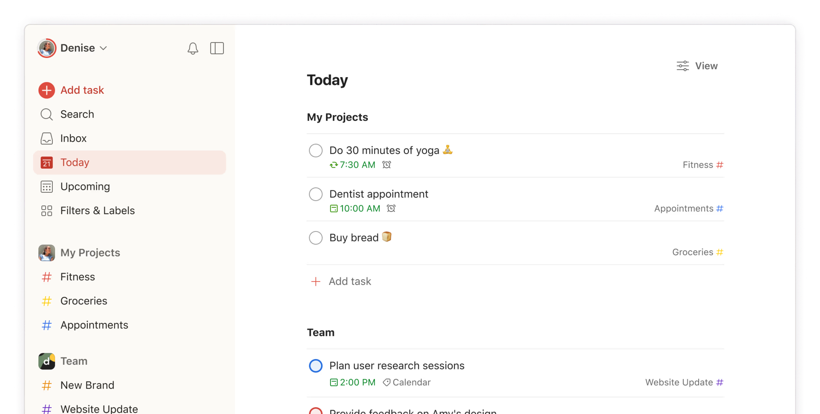 Todoist task manager