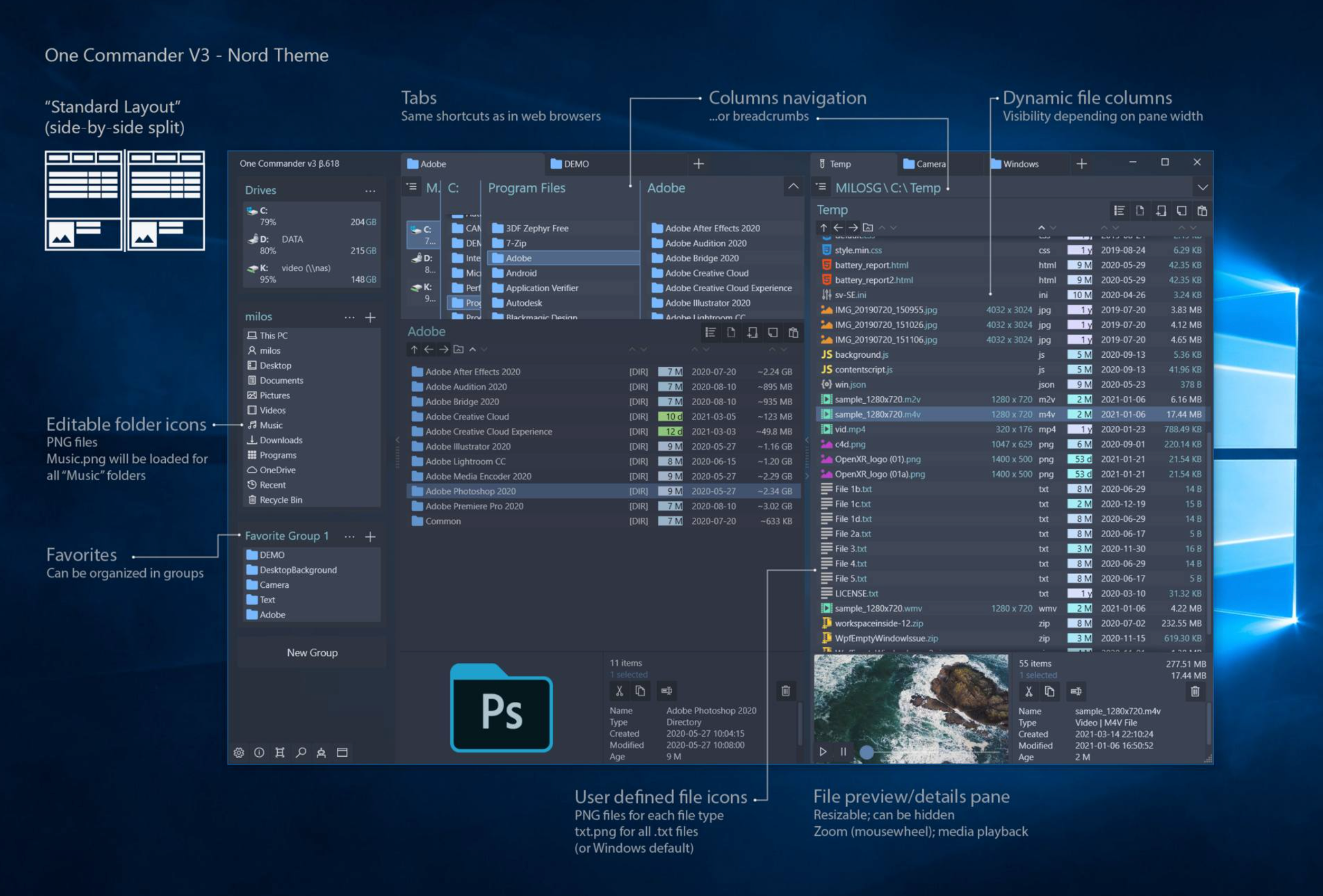 OneCommander for advanced Windows file navigation