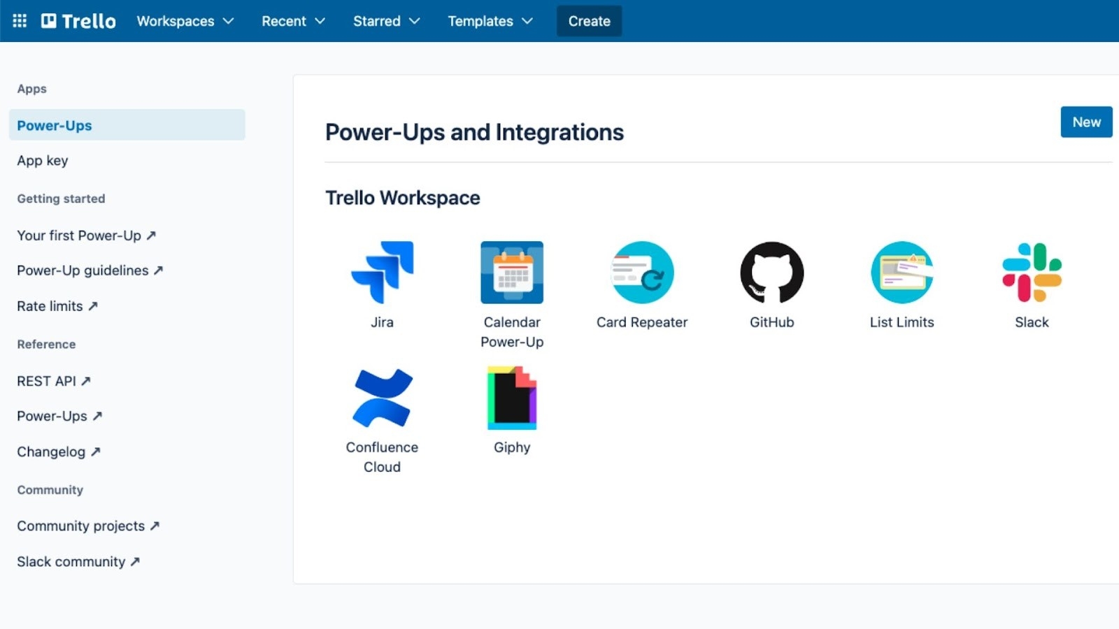 Trello's marketplace of integrations and Power-Ups