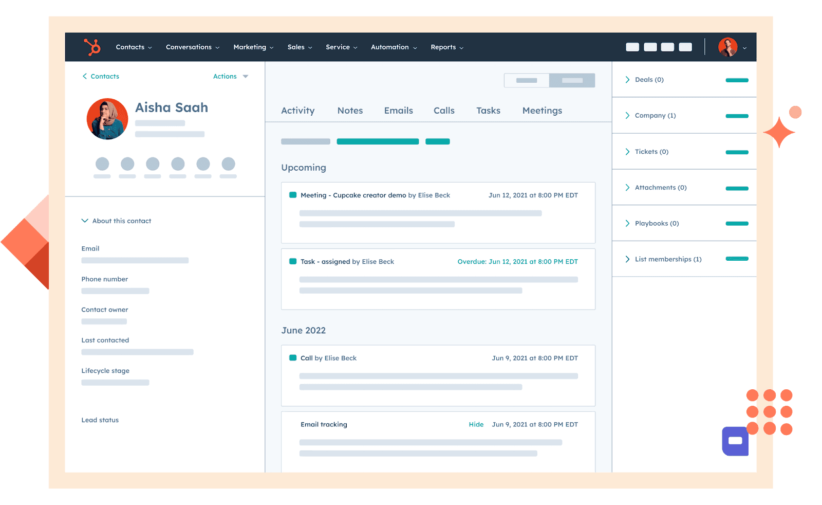 dashboard in hubspot crm
