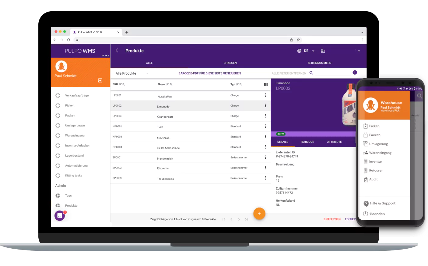 PULPO WMS: A dedicated warehouse management system