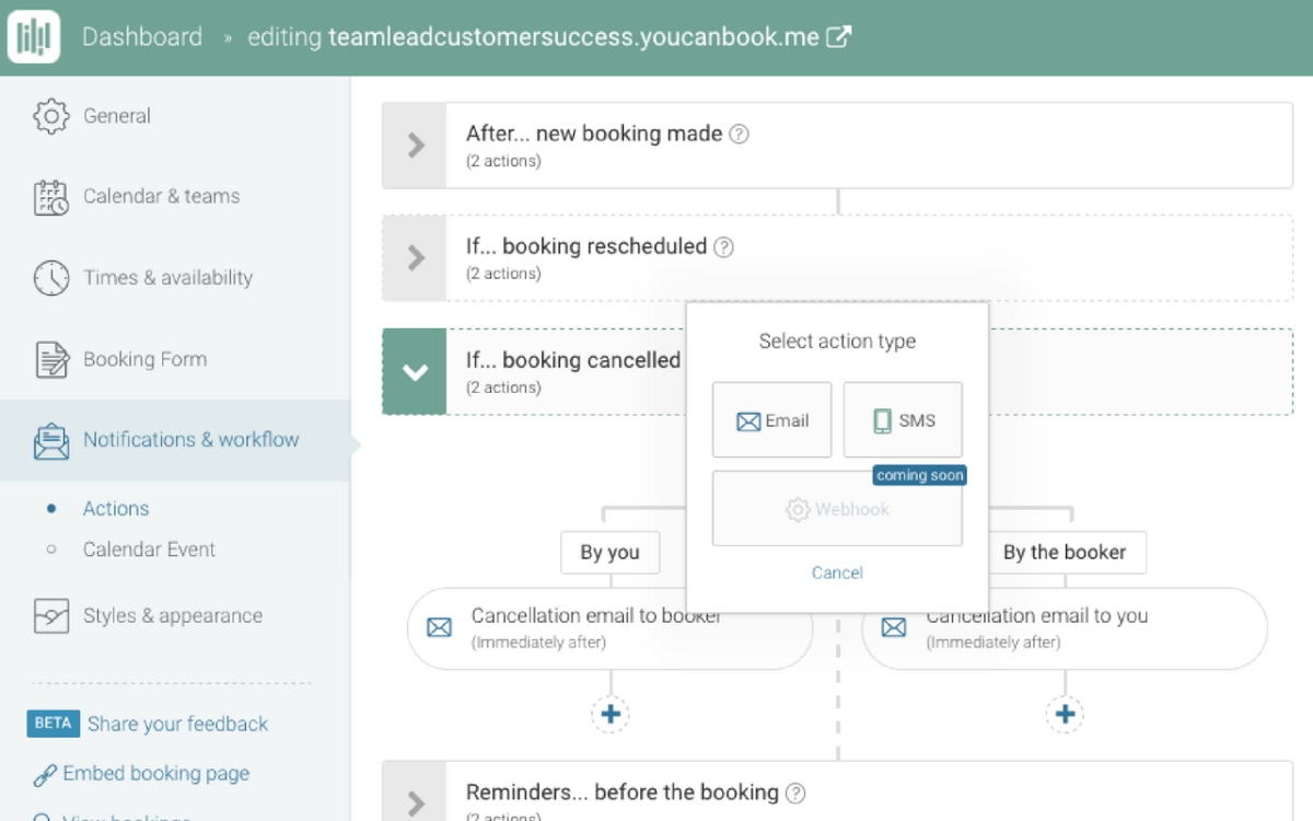 YouCanBook.me scheduling tool