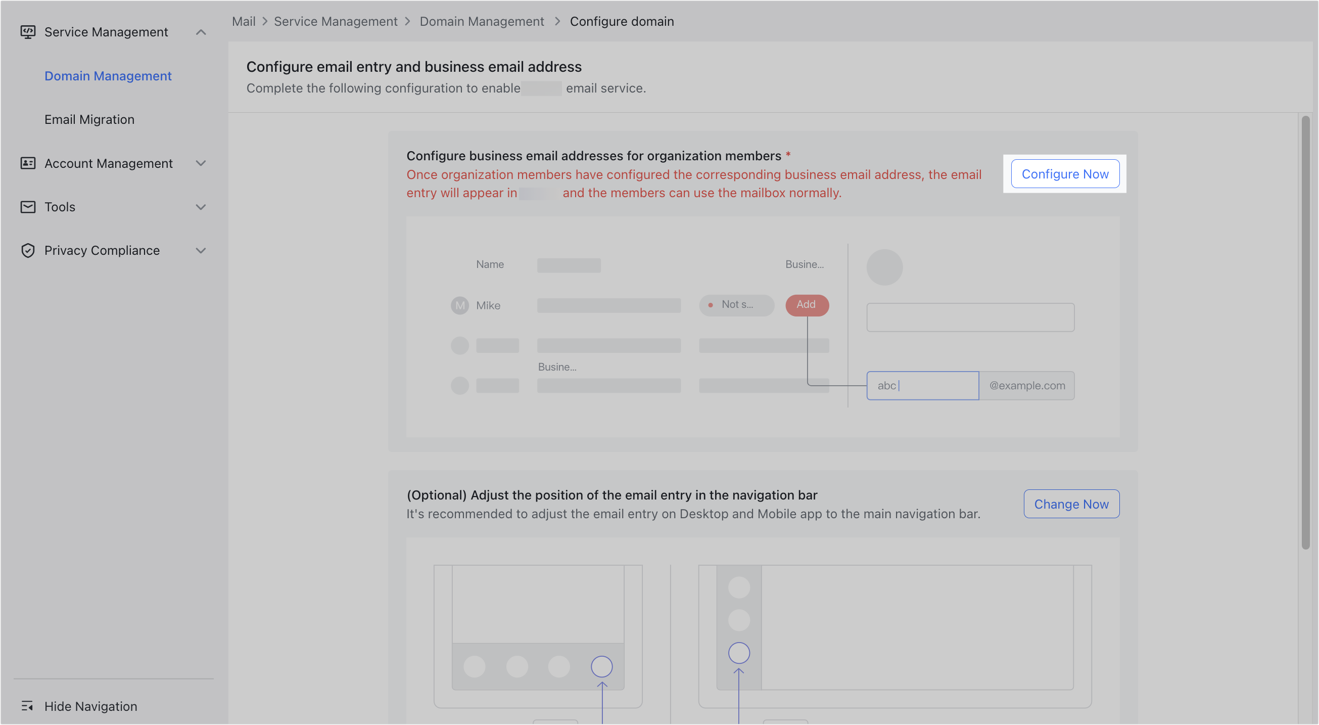 Admin | Activate Lark Mail service