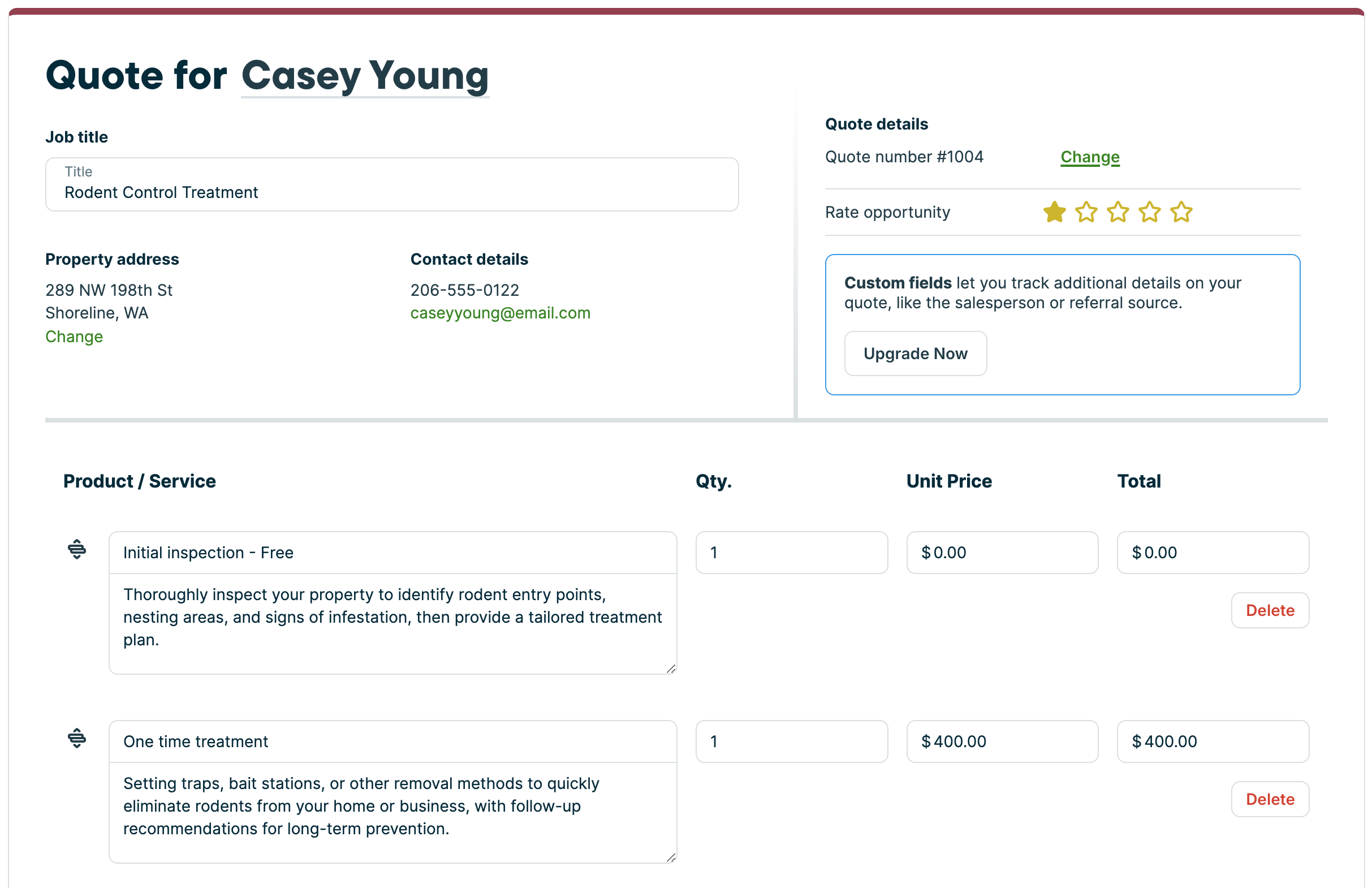 Jobber: Simple estimates for small construction businesses